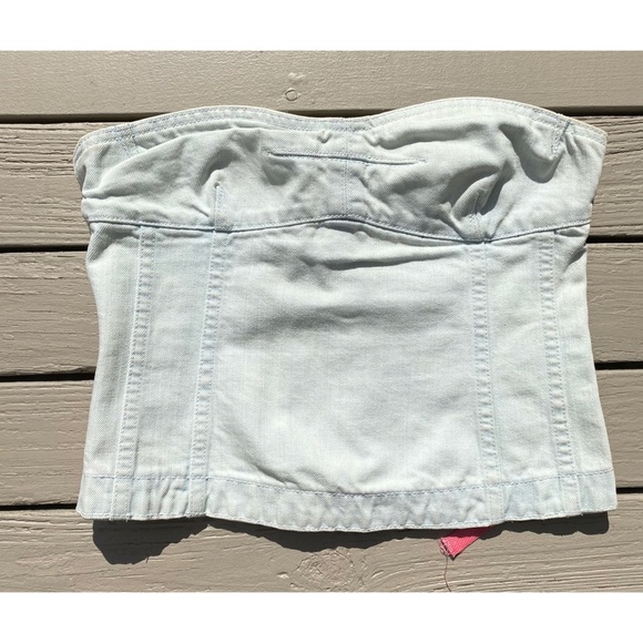 Marc Jacobs Jean Corset Top with Pink Laces size 2 - Picture 3 of 5